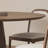 Vintage style solid wood round dining table set