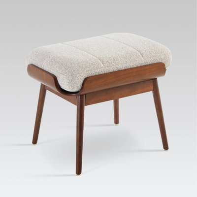 classic and minimalist Fabric Upholstered Entryway Bench with Wood Frame & End of Bed Bench for Bedroom Living Room