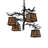 28" Wide Valley View 4 Light Chandelier