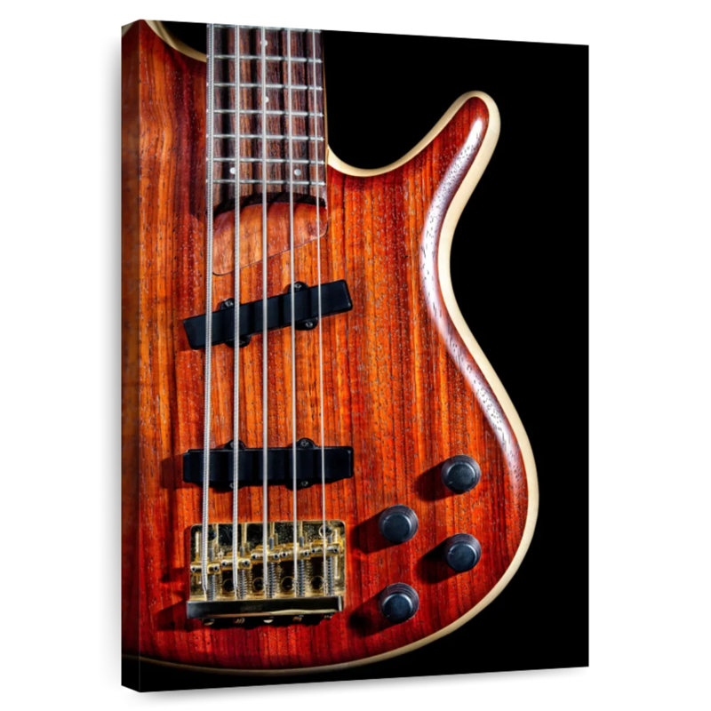 Abarca Wooden Bass Guitar, 45" H x 30" W