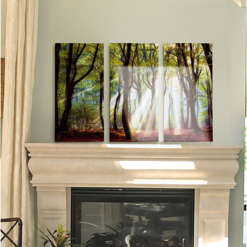 «Majestic Morning», ensemble de 3 reproductions de photos sur toile, H 40 po x l 60 po x P 1,5 po