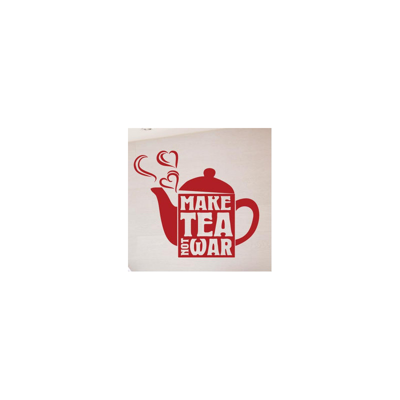 Non-Wall Damaging Wall Decal, Dark Red, Large
