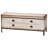 Jonisha Janna Rustic Transitional Faux Leather Upholstered and Wood Storage Ottoman