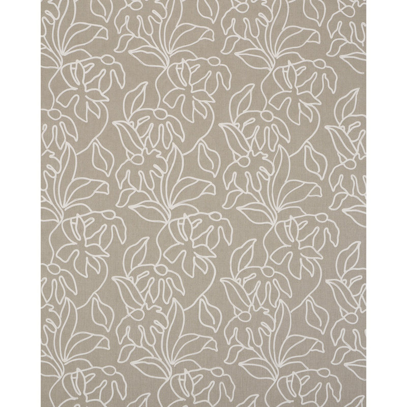 Lola Embroidery Fabric, Flax