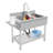 Stainless Steel Single Bowl Kitchen Sink With Pull-Out Faucet-115137217