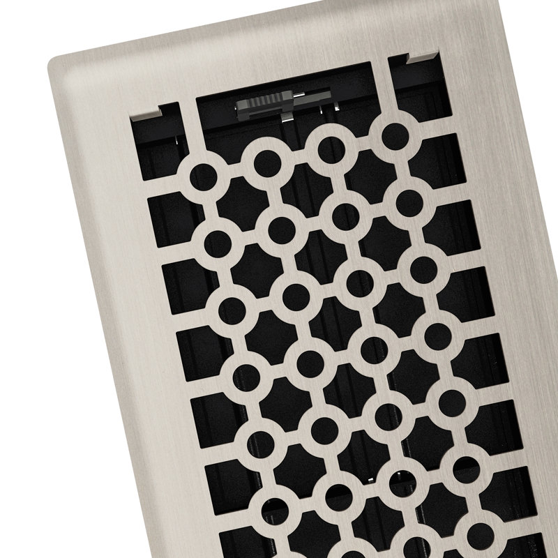 Imperial 4'' W Vent Cover, Brushed Nickel, 4" W x 10" L