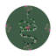 Sous-verres ronds en cuir Thistle and Snake-119015197