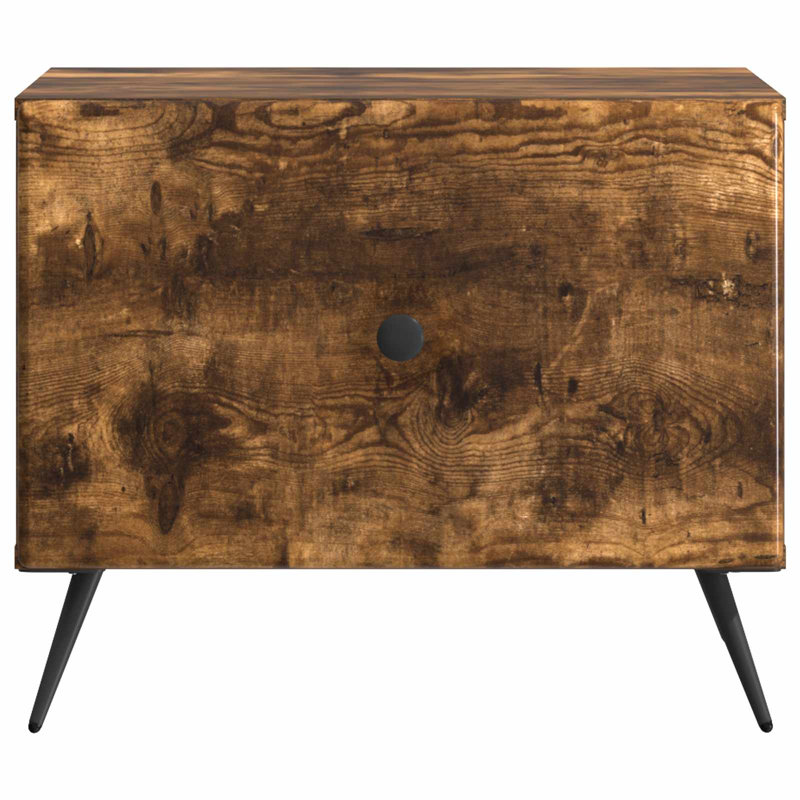 Coffee Table with Storage, 40cm H x 50cm L x 49cm W, Smoked Oak