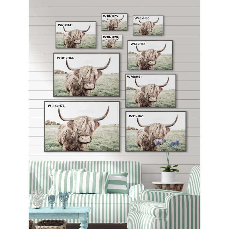 Green Pastures - Print, Floater Grey Framed Canvas, 41cm H x 41cm W x 3.81cm D