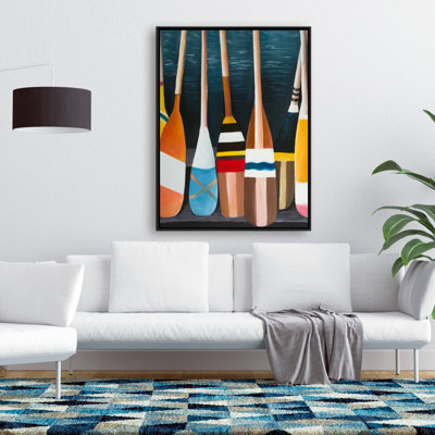 «Colorful Paddles», reproduction sur toile