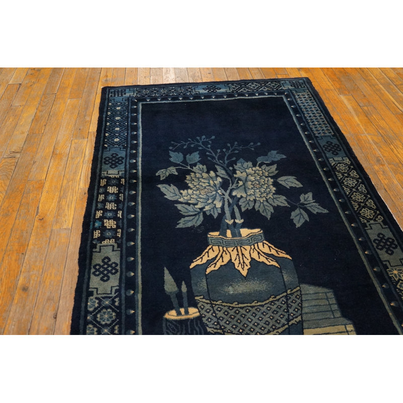 Antique Chinese - Baotou Blue 1925 Rug