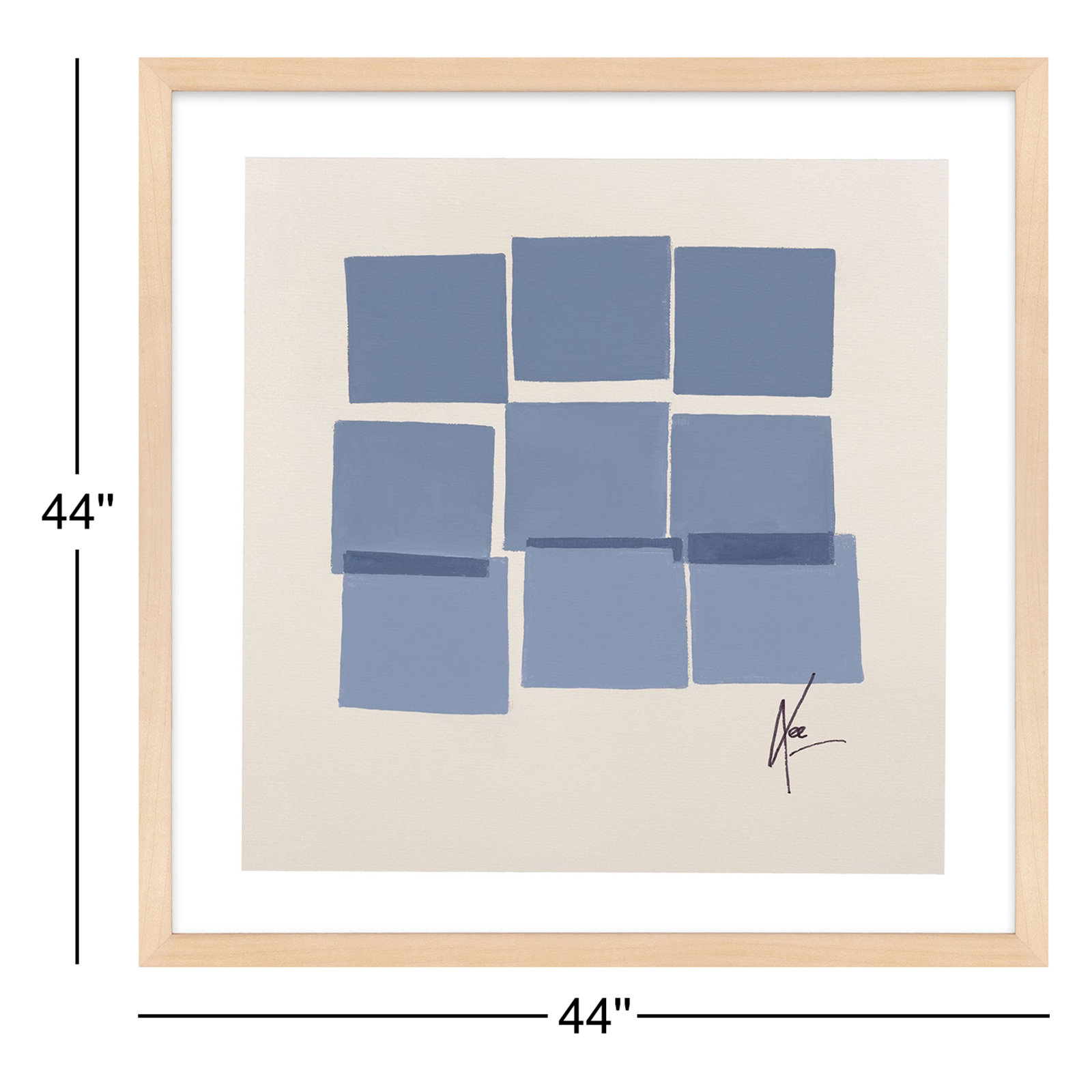 Reflection 1 by Lee Lessem, Brown, 44" H x 44" W x 1.25" D
