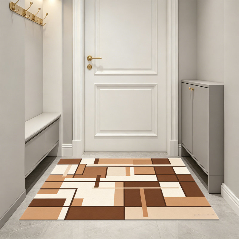 Chocolate Brown Modern area rugs for Living Room, Soft and Comfortable, Suitable for all seasons, easy to maintain, machine washable Indoor floor mat, Under Table Farmhouse suitable for Bedroom, Dining Room, Study,  Balcony, Home Decor Patio