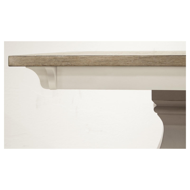 Ensemble de salle à manger extensible 6 pièces Barrentine, Blanc
