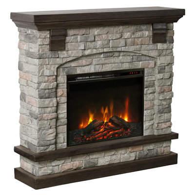 43.3 inch Electric Fireplace With Mantel