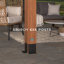 Ensemble de pergola d'extérieur en bois de cèdre 24 pi x 12 pi avec toit en treillis et PowerPort Backyard Discovery Beaumont