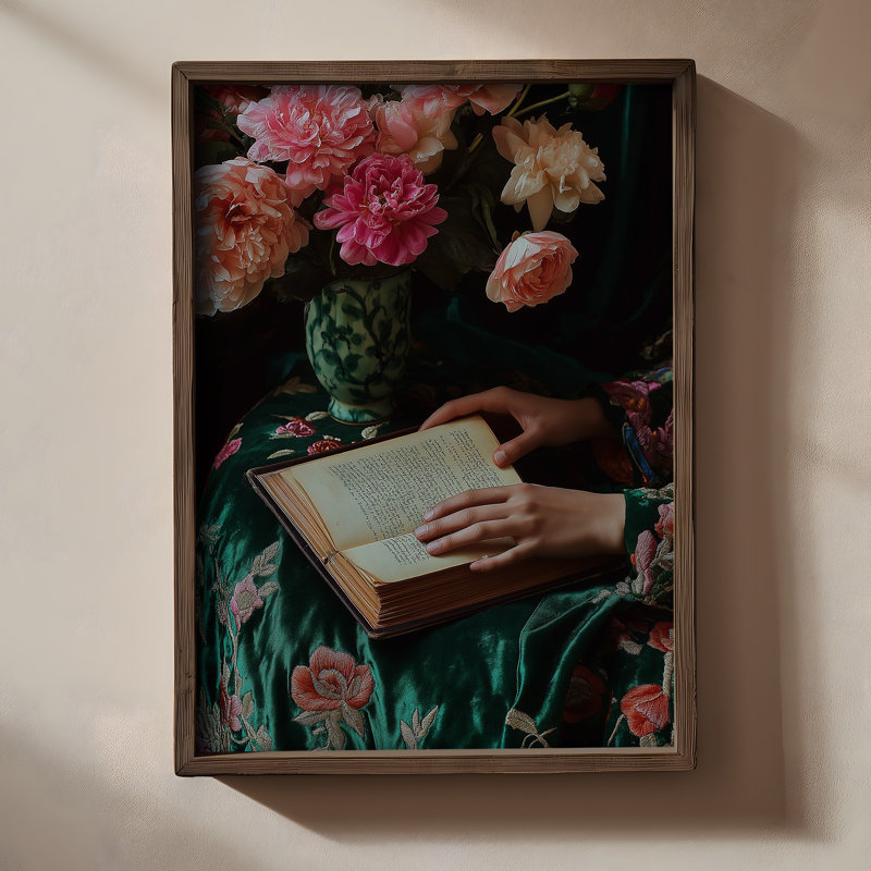 Stunning Decorative Framed MDF Painting, 13.8 x 18.5 x 0.8 inches | 100% MDF with 3 mm Thickness, Elegant Pine Wood Frame | UV Printed Artwork for Home Decor, Perfect for Living Room & Bedroom Accent