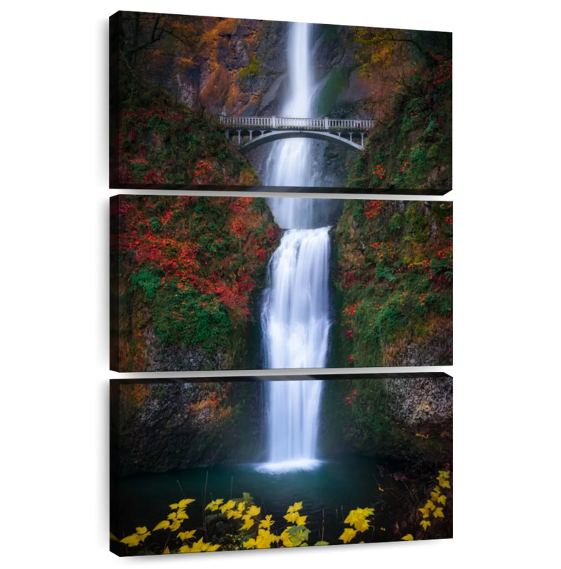 Alvord Multnomah Falls en automne, H 32 po x l 20 po
