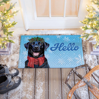 Tapis gaufré Happy Winter