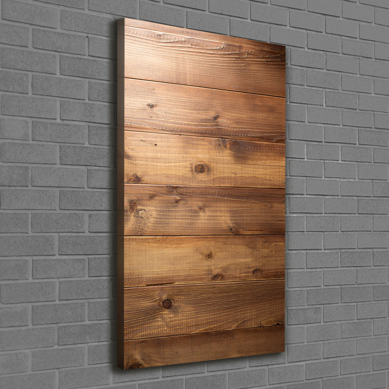 Wooden Background - Wrapped Canvas Print