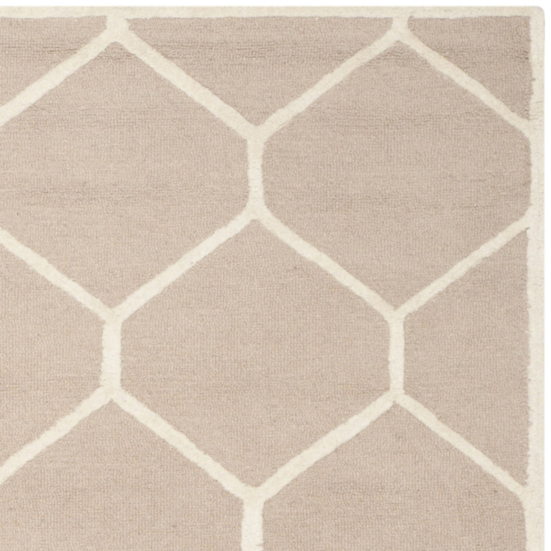 Cannen Hand Tufted Wool Geometric Rug, Rectangle 2'6" x 4'