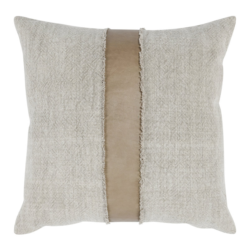 Bethany Abstract Throw Pillow Cover & Insert, Natural/Taupe