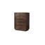 Commode d'appoint simple en noyer noir
