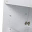 Armoire de rangement pour salle de bain, tiroir à fermeture en douceur, blanc brillant