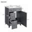 Meuble-lavabo élégant avec rangement fonctionnel et fabrication durable