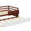 Lit plateforme simple en bois peu encombrant avec bibliothèque et garde-robe mobile-581432292