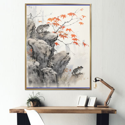 «Badrudeen Asian Art Frog Toads I», reproduction d'art sur toile