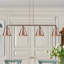 Luminaire suspendu linéaire à 4 lumières pour îlot de cuisine Donovan-842170318-842170290-842170289