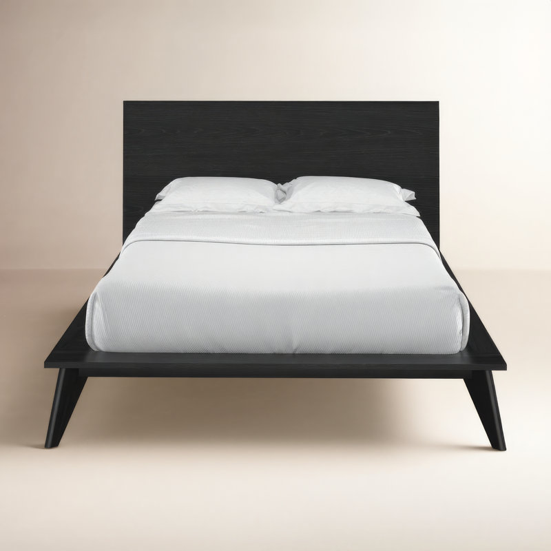 Florian Standard Platform Bed, Black, Full / Double
