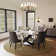 5/7 Pieces Modern Round Dining Table Sets, Sintered Stone Dining Table With PU Upholstered Chairs