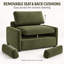 Fauteuil surdimensionné en chenille de 50 po de large Orelvessique avec assise profonde, coussins amovibles et 2 coussins-1407736042