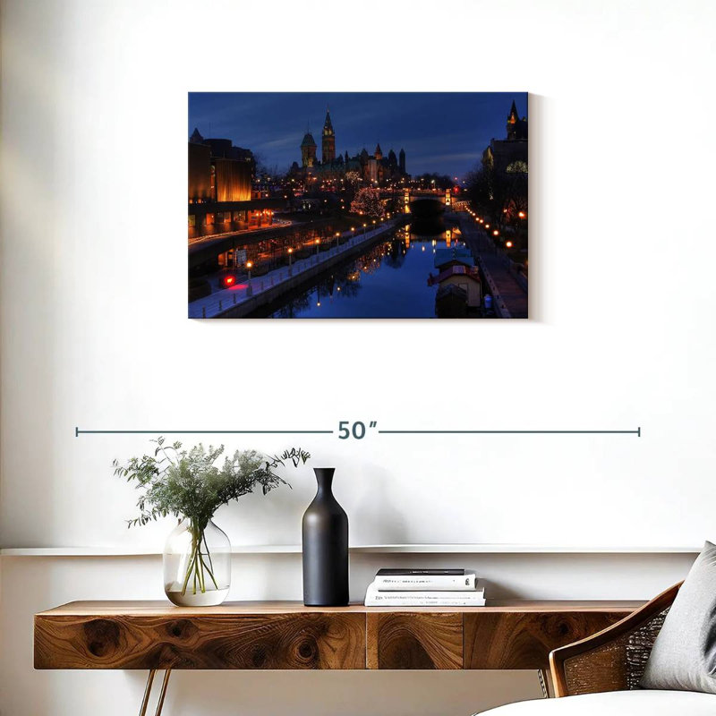 Lilie Ottawa At Night, 20" H x 30" W
