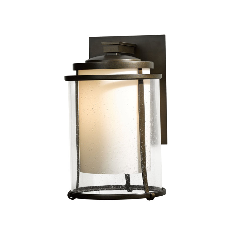 Meridian Outdoor Armed Sconce, Coastal Bronze, 15.7" H x 9.4" W x 10.9" D