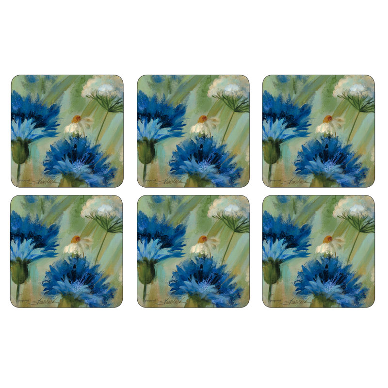 Pimpernel Fleur Des Champs Coasters 4"X 4"