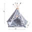 Animal Print Canvas Tent Pet Bed