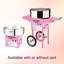 Machine à barbe à papa - Machine à filer Vortex 1000W avec poêle en acier inoxydable - Utilise du sucre ou des bonbons durs pour les festins de Great Northern Popcorn (rose)