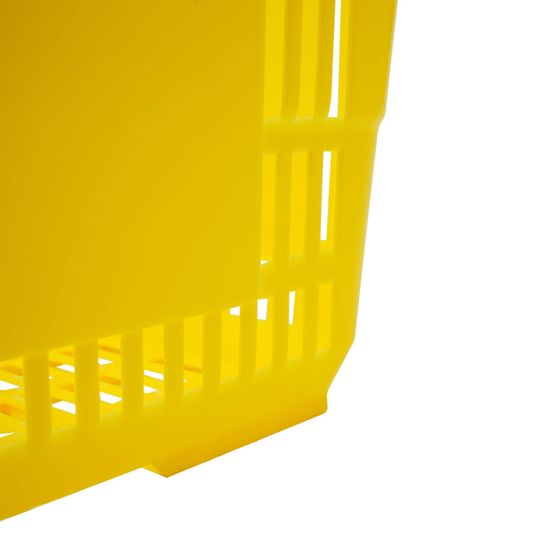 12 pièces 18L Paniers avec poignées, Jaune
