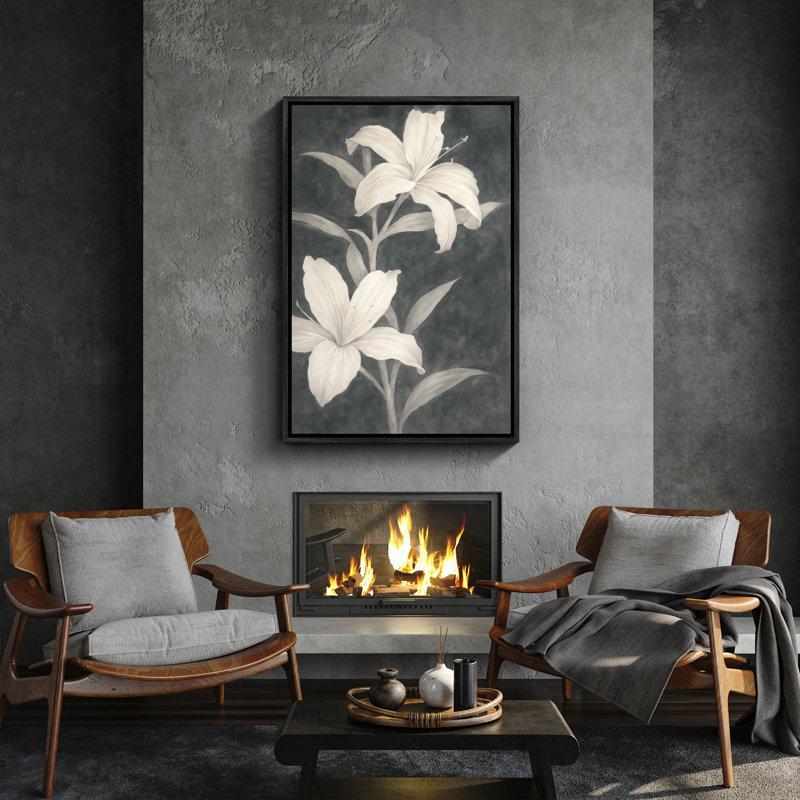 Art mural encadré, rétro, antique, classique pour chambre à coucher , Noir, noir, noir, noir, H 24 po x l 16 po