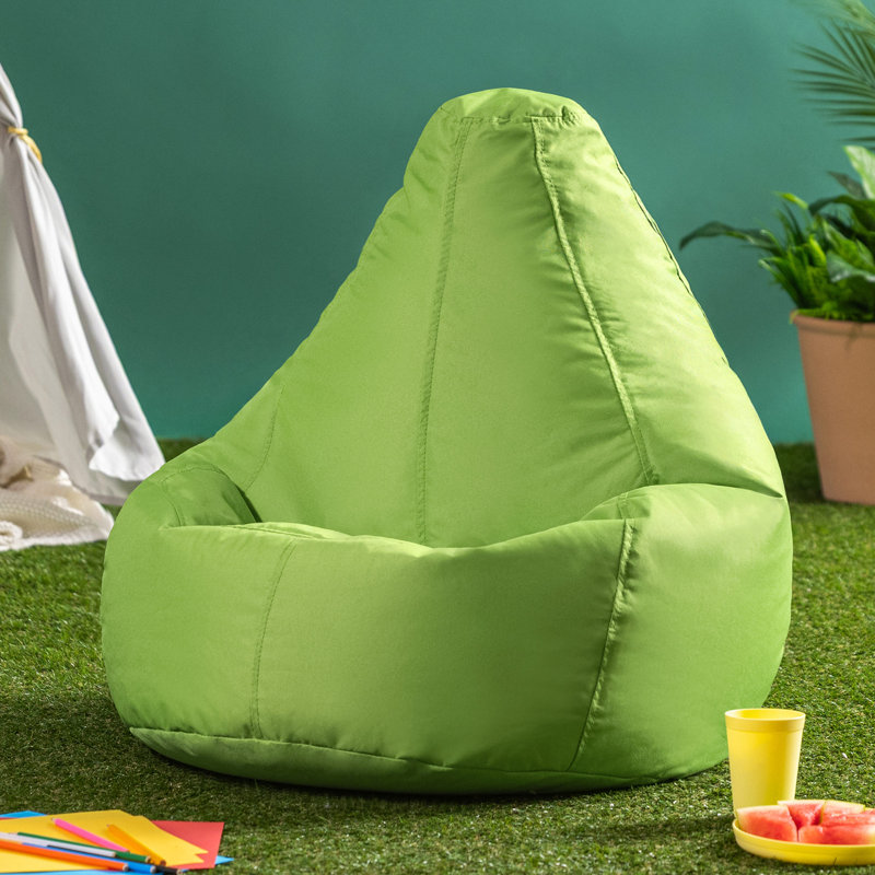 Kids Dalton Indoor-Outdoor Bean Bag, Lime Green