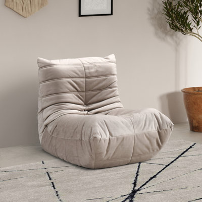 Chaise rembourrée en velours Rachel