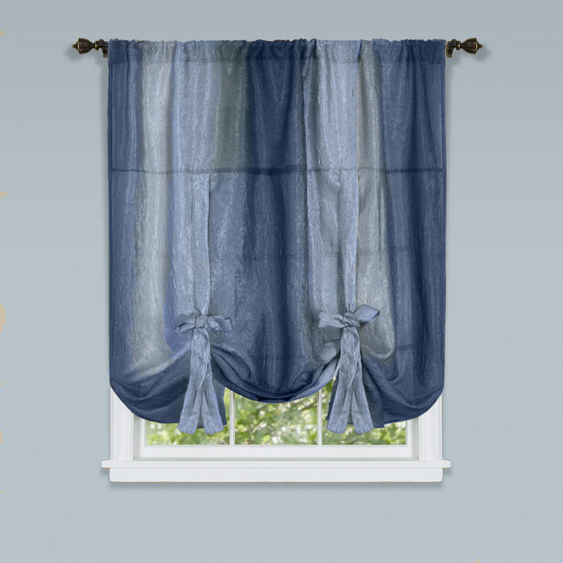 Cantonnière 50 po Clarisse, Bleu