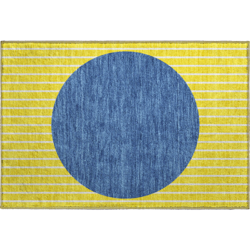 Premium Machine Washable Naglee AMF994 Stripes Rug, Rectangle 1'8" x 2'6"