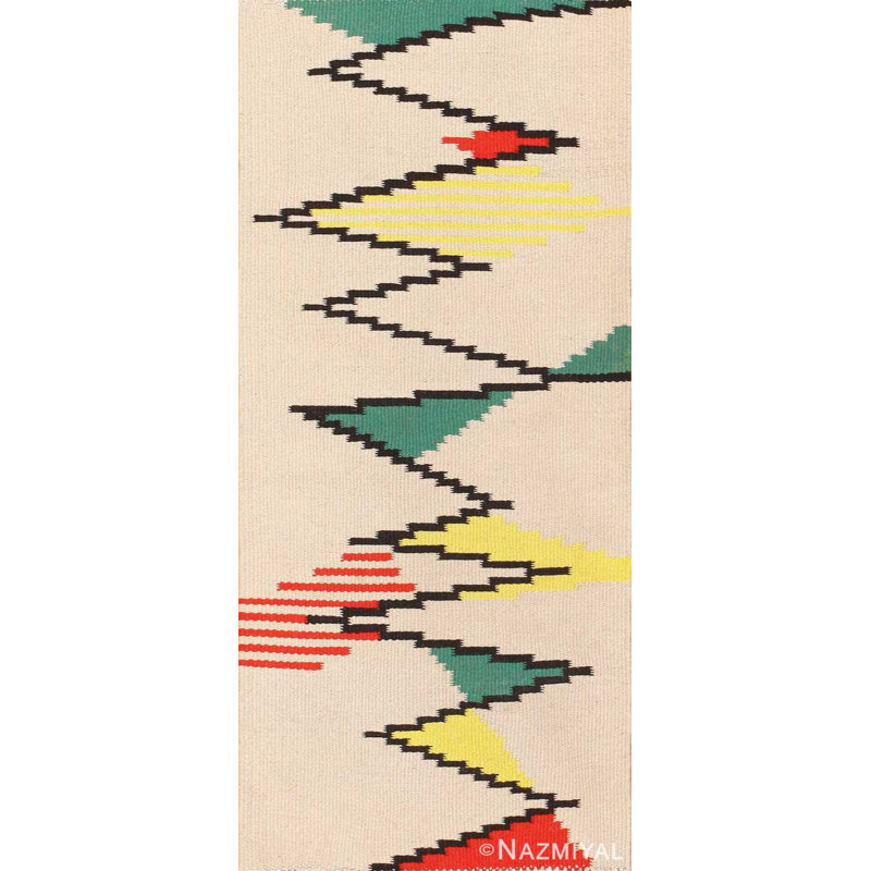 Petit tapis français kilim Antonin Kybal