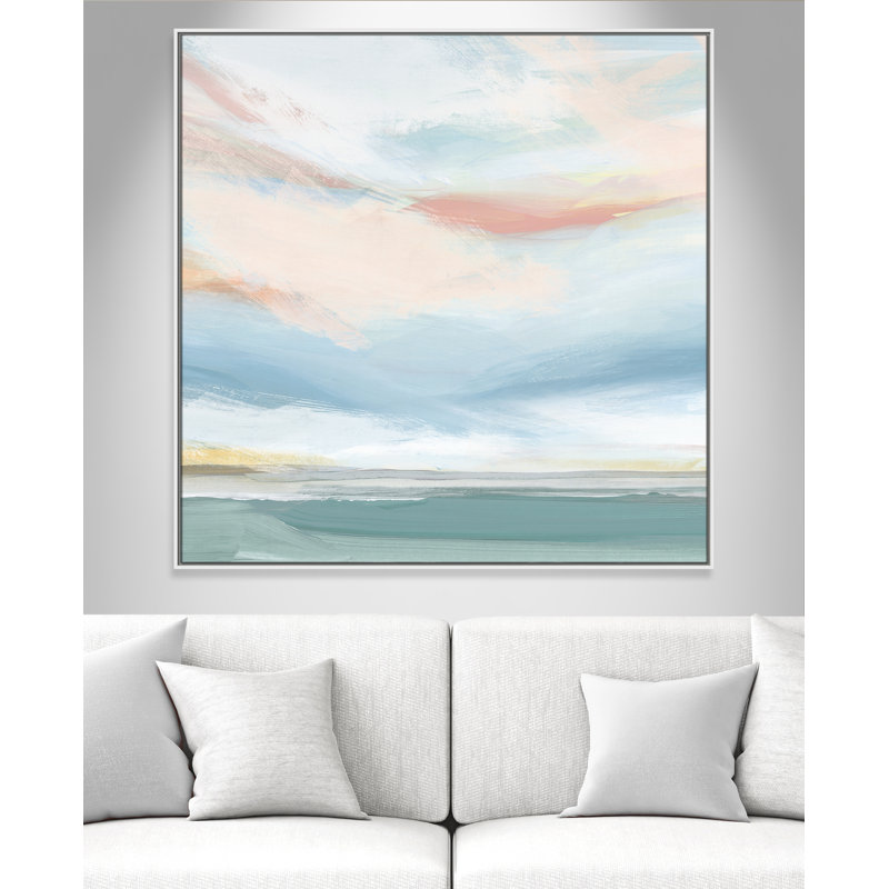 «Delphi Sweetness I» par Isabelle Z - reproduction, H 46,5 po x l 46,5 po x P 2 po, Toile avec cadre blanc