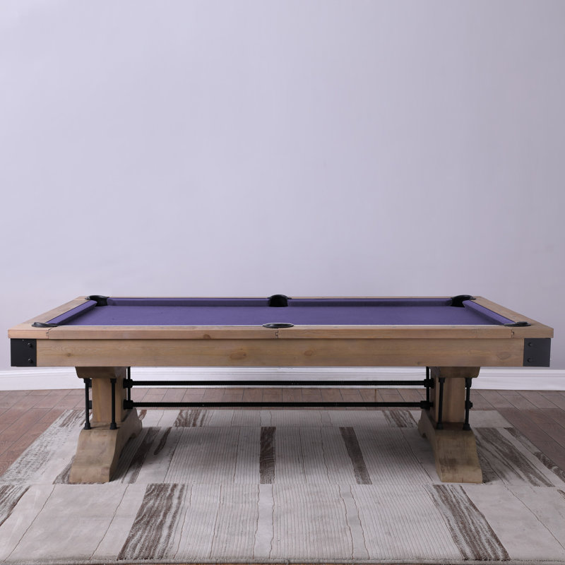 Table de billard Manchester, Mauve résistant à l'eau, Oui, Naturel patiné