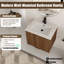 Ensemble de meuble-lavabo simple mural 24 po avec lavabo en céramique 24 po-29749758